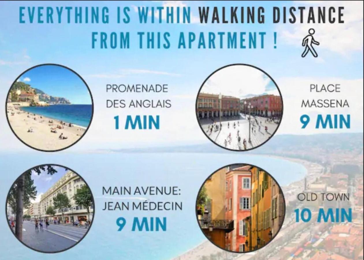 Stunning Flat By The Beach, Carre D'Or-Negresco Nice Extérieur photo